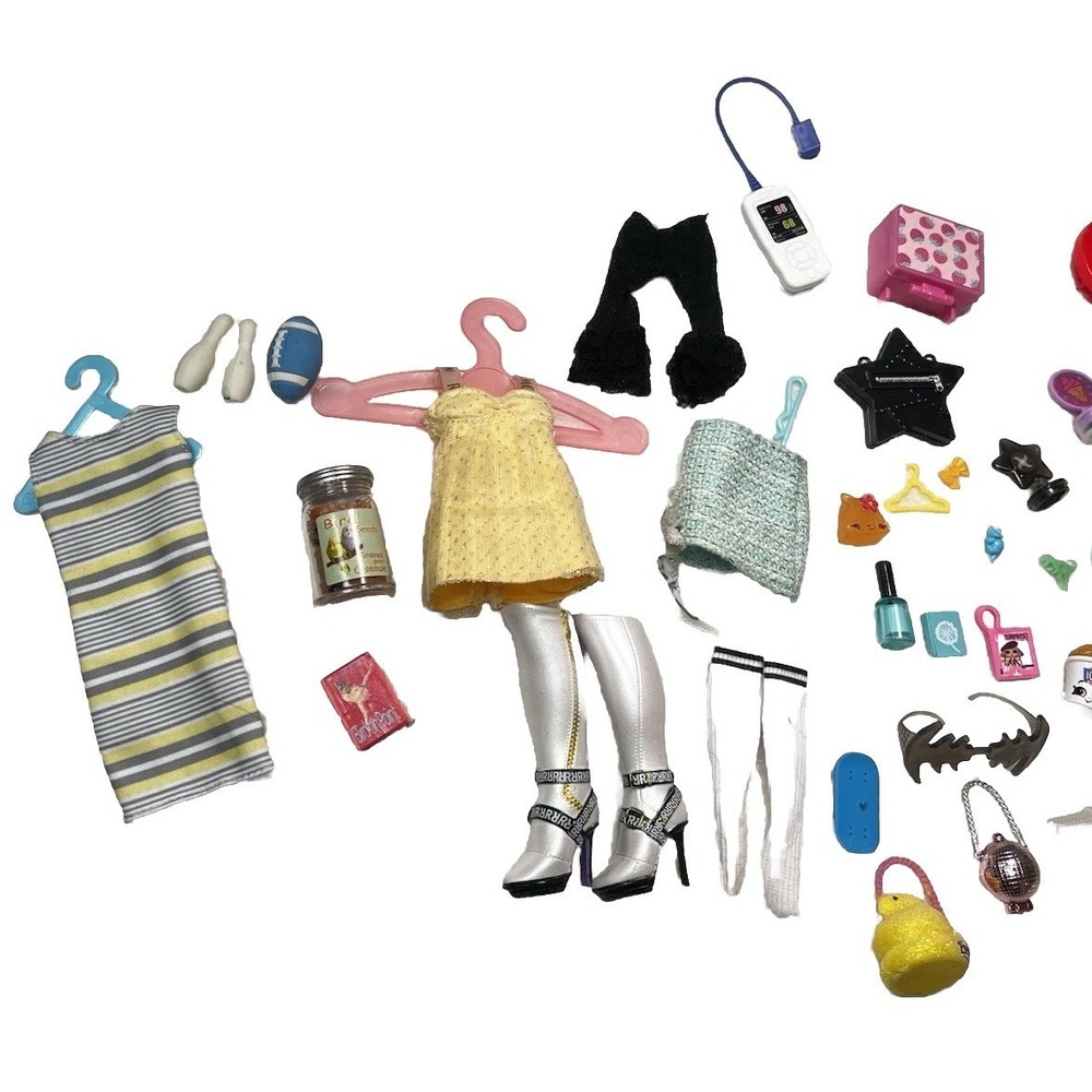 Huge Rainbow High Barbie Disney American Girl Mini Brands Accessory Lot 50+ - Picture 3 of 14